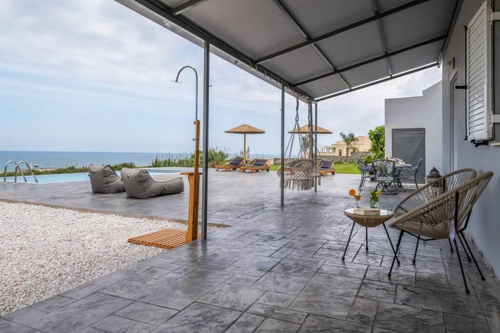 Blue Harmony Villa Dhramia Bagian luar foto