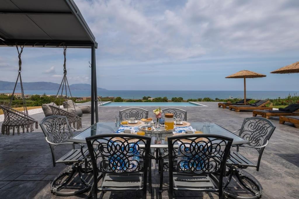 Blue Harmony Villa Dhramia Bagian luar foto