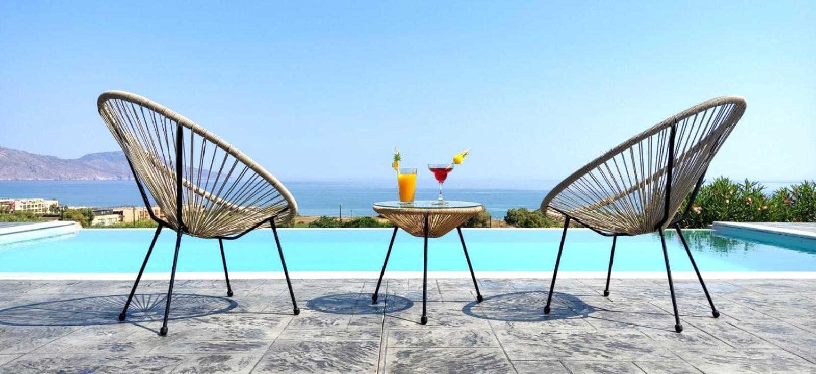 Blue Harmony Villa Dhramia Bagian luar foto